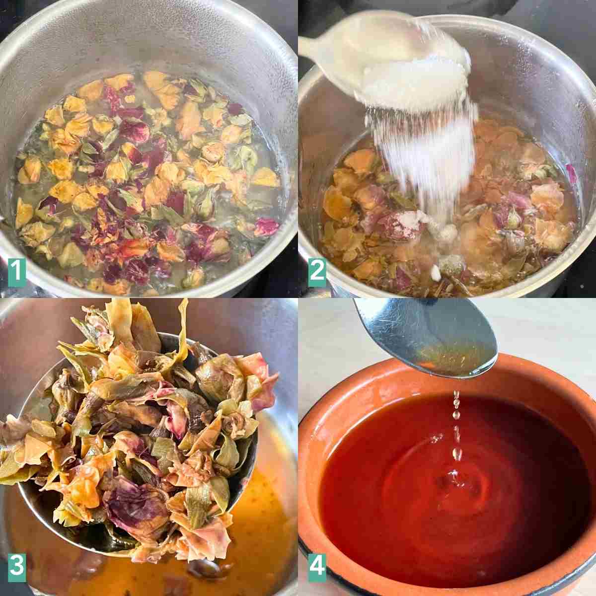 How to make rose syrup at home