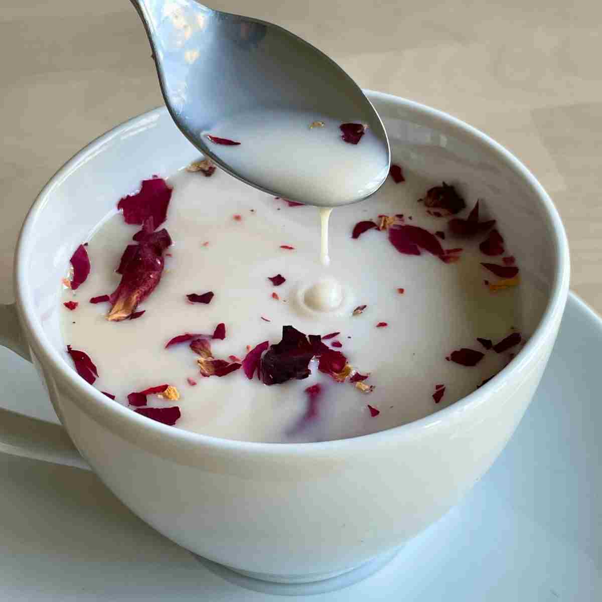rose milk tea recipe syrup