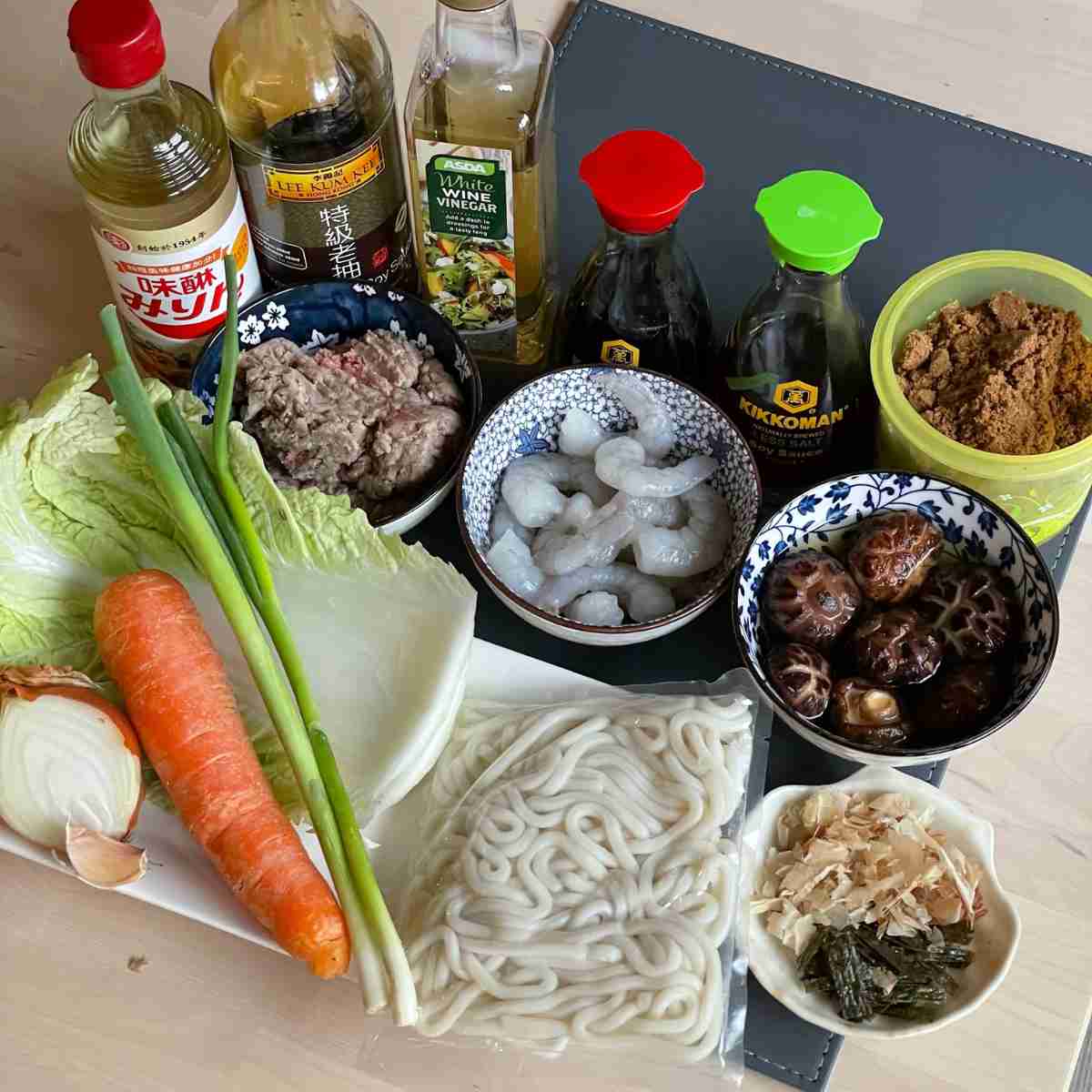 yaki udon ingredients