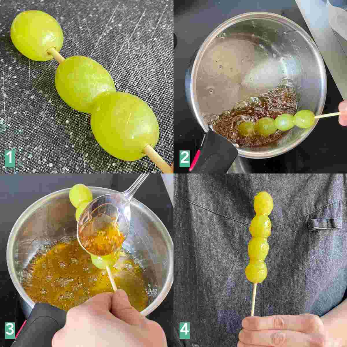 how to make candied fruit skewers