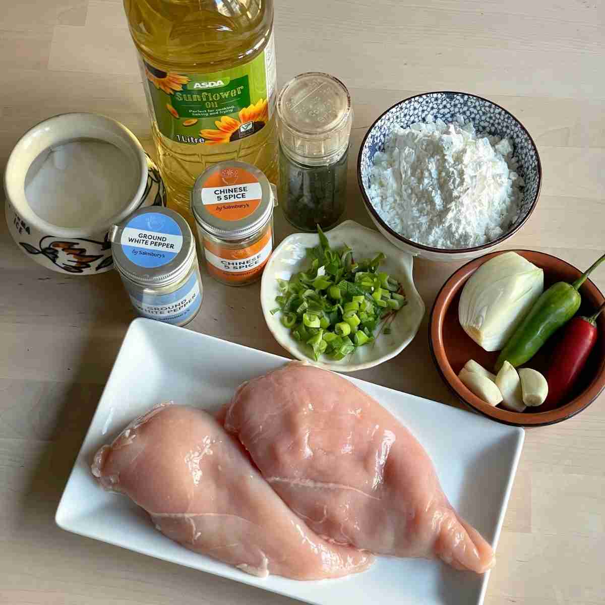 salt and pepper chicken ingredients
