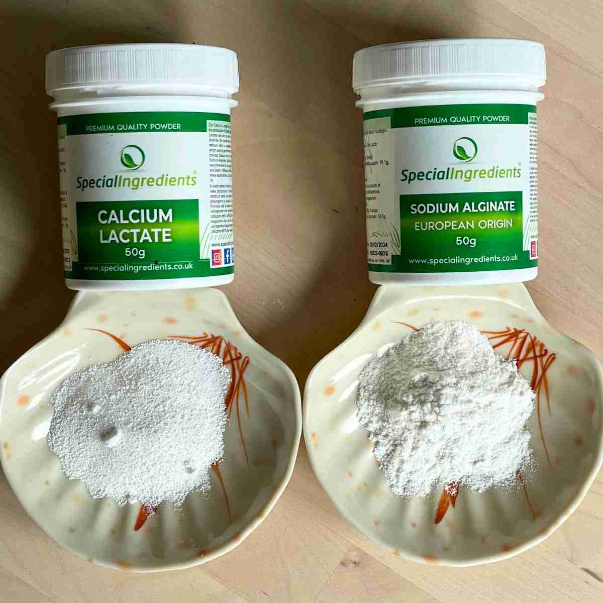 Calcium lactate sodium alginate
