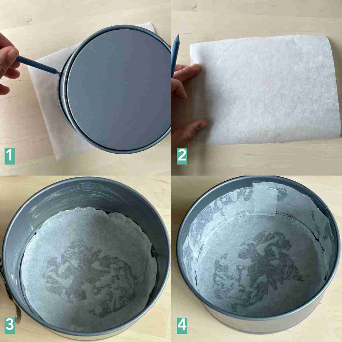 How to line cake tin with parchment paper