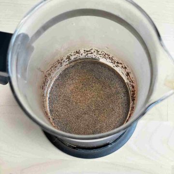 brew espresso in filter