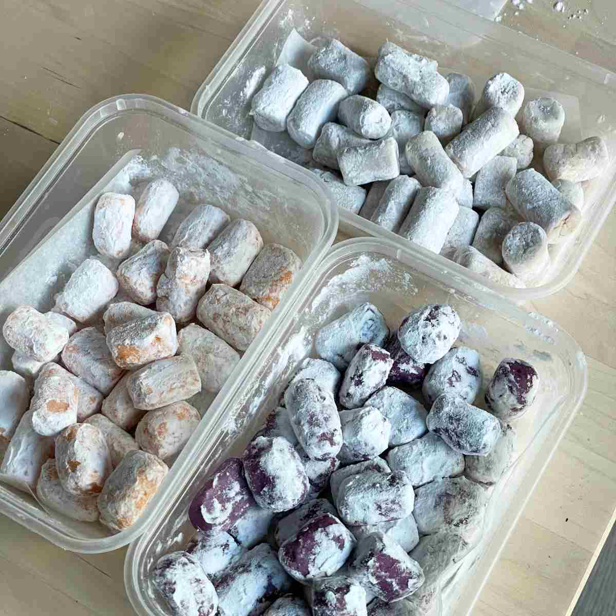 How to store taro sweet potato balls