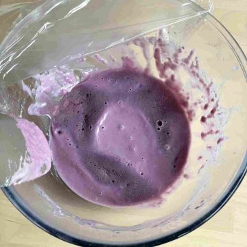 microwave purple mochi dough