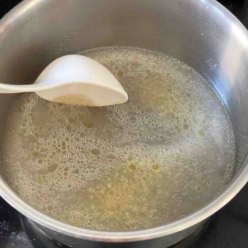 mix stock garlic ginger for chinese stir fry base