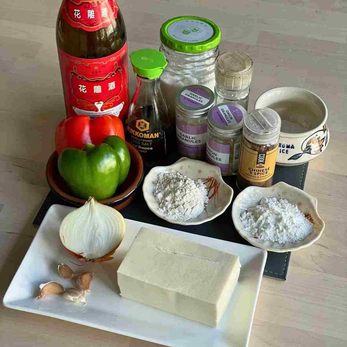 salt and pepper tofu ingredients