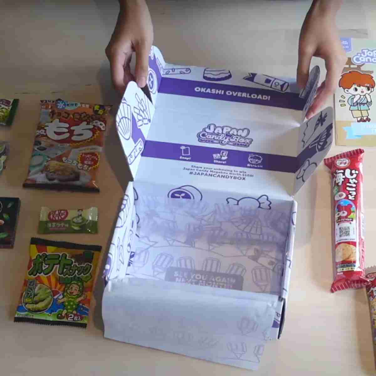 Japan candy box unboxed