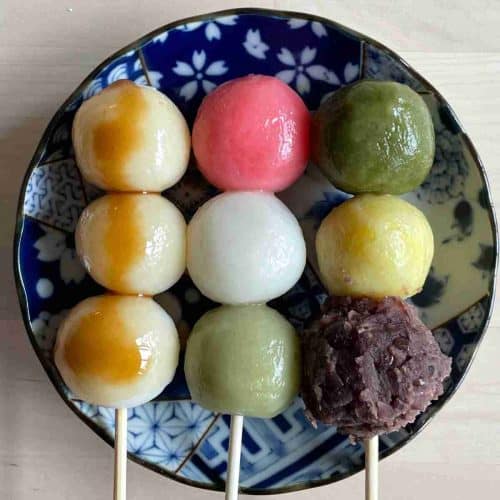 easy dango recipe mitarashi hanami bocchan