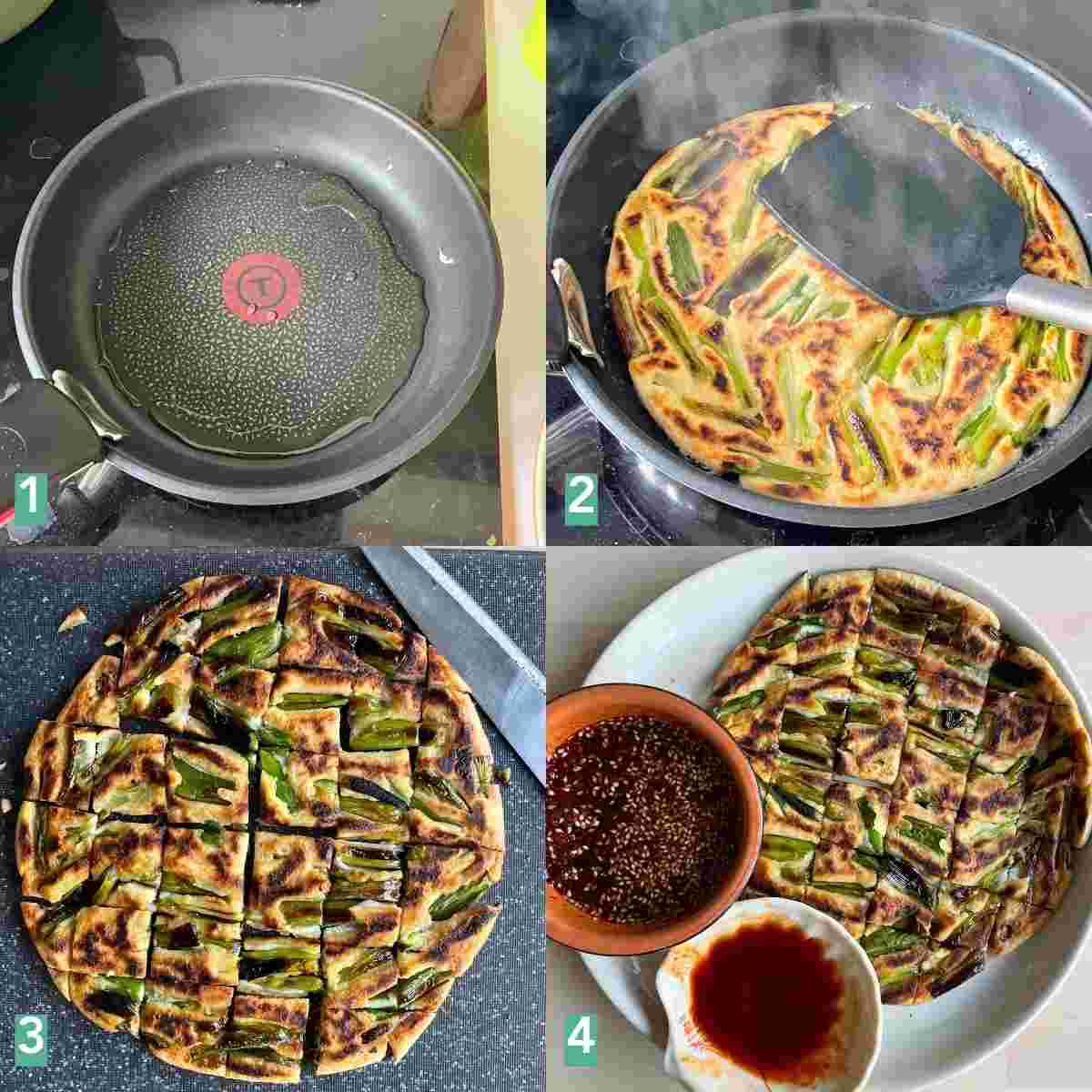 How to fry korean vegetable pancake