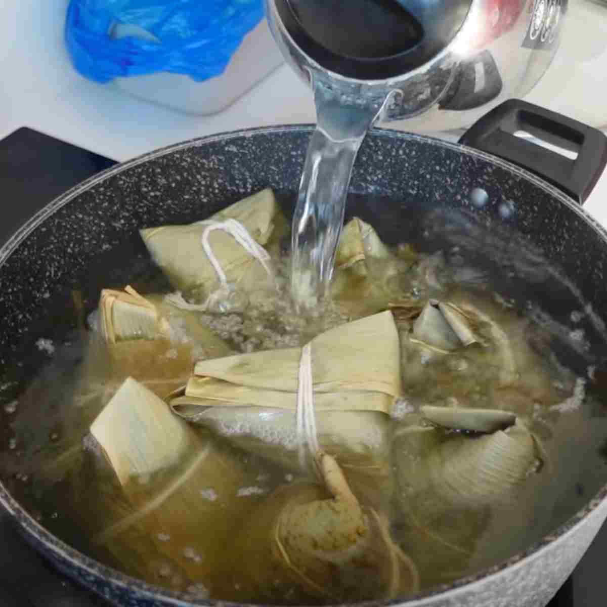 how to cook zongzi on the stove