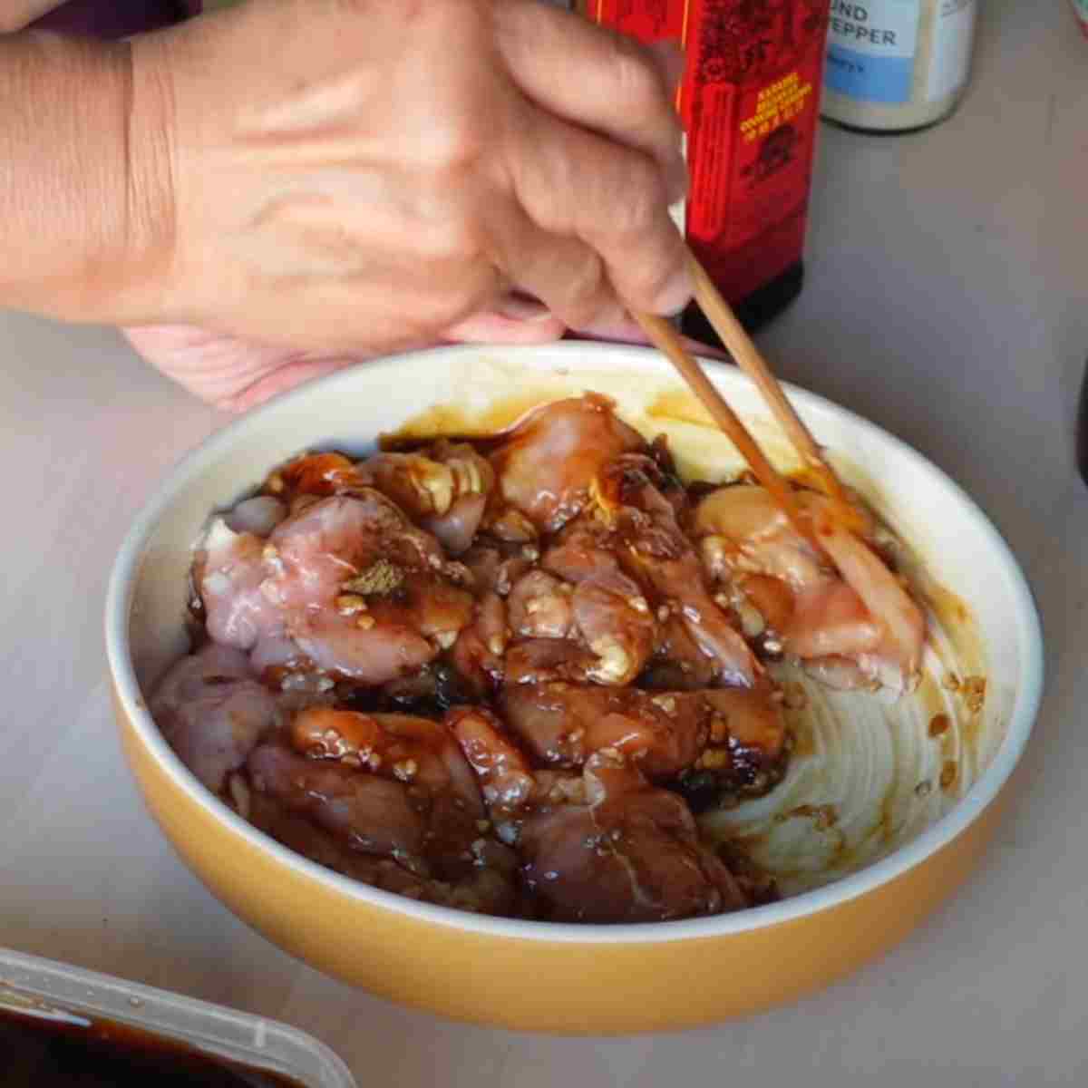 marinate chicken for zongzi