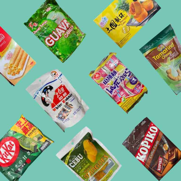 Best asian candy list graphic