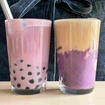 ube milk tea purple bubble tea recipe