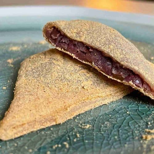 raw yatsuhashi recipe red bean cinnamon mochi