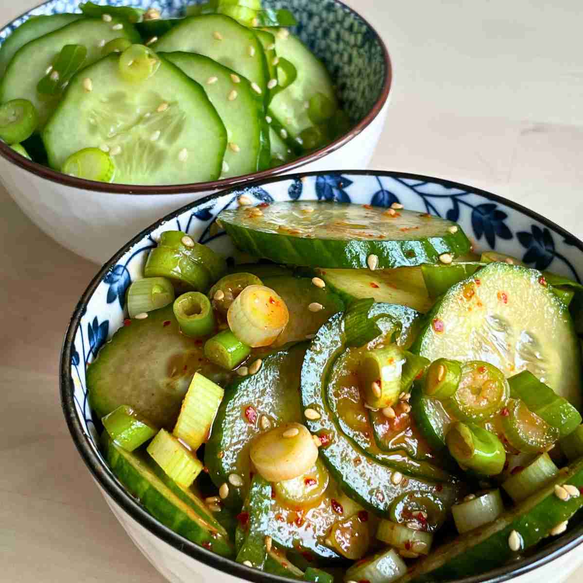 spicy korean cucumber pickle side dish