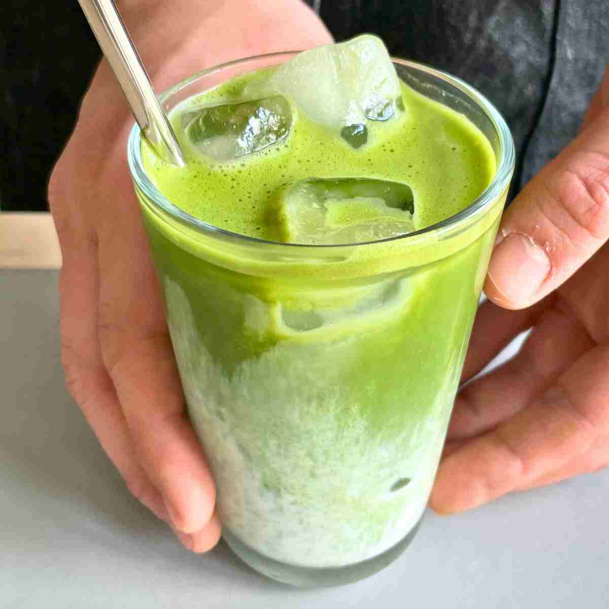 iced green tea latte recipe without whisk