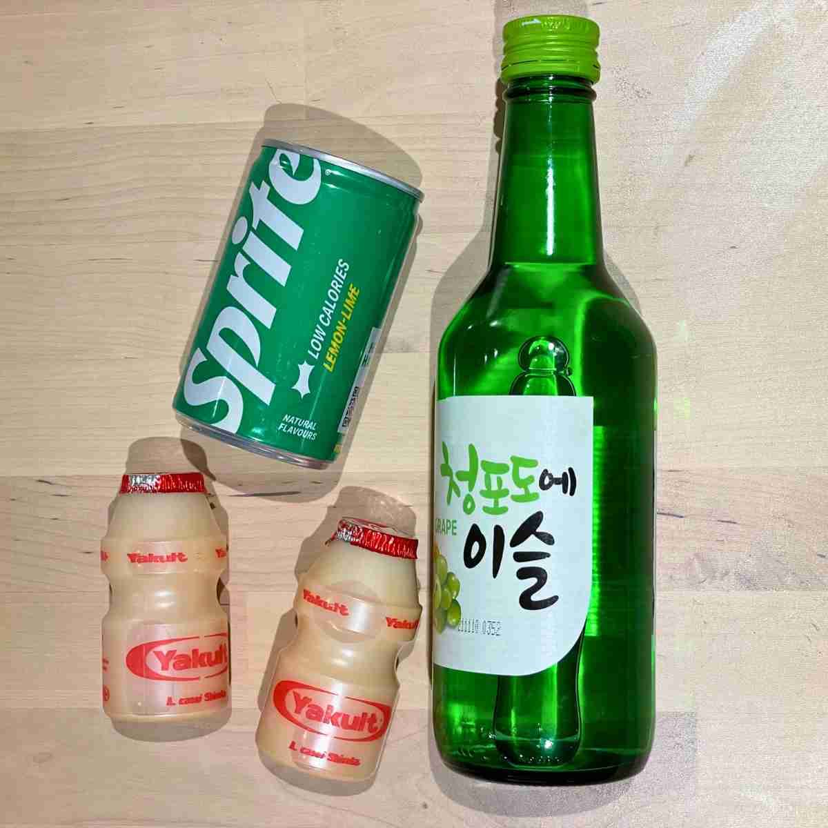 Yogurt soju cocktail ingredients