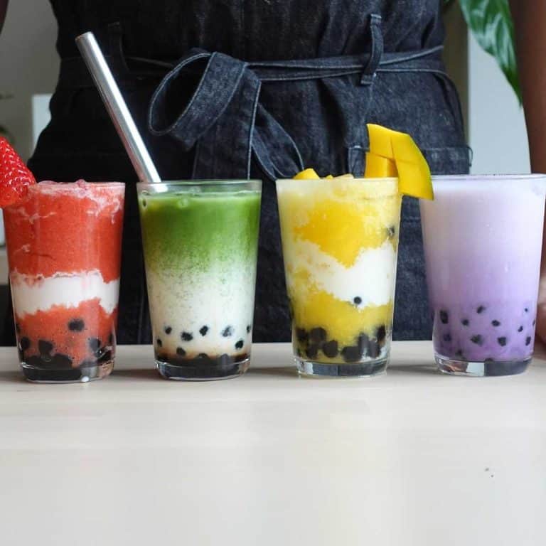4 popular bubble tea flavours and toppings